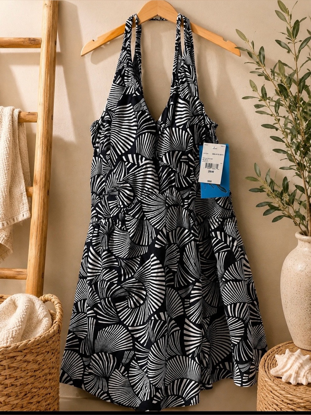 Women’s Azul one piece swim dress 26W